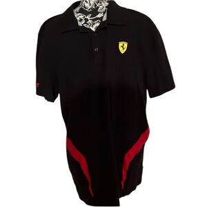 Ferrari size XL black puma ( official sponsor) polo shirt